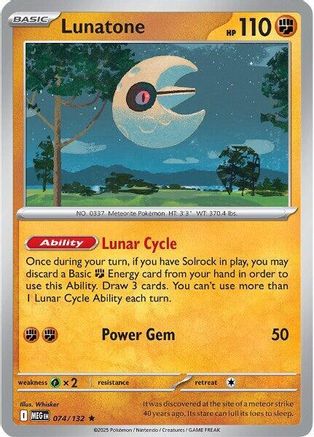 Lunatone 074/132  Deck Exclusives - Rare