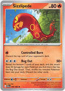 Sizzlipede 009  - Reverse Holofoil ME05 Pitch Black - Common