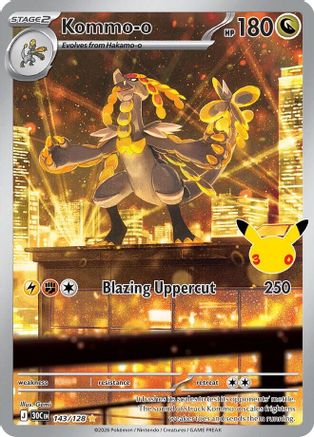 Kommo 143/128  - Holofoil ME 30th Celebration - Illustration Rare