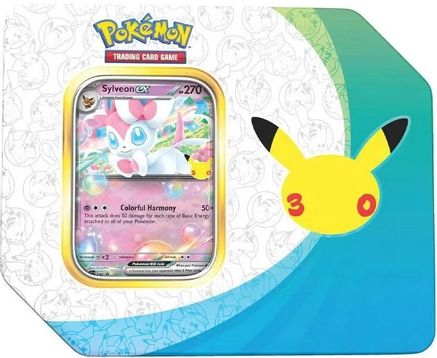 30th Celebration ex Tin [Sylveon ex] (Retail Version)