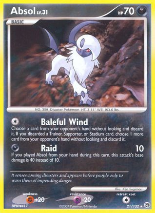 Absol 021/132  Secret Wonders - Rare