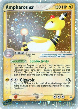 Ampharos ex 089  - Holofoil Dragon - Ultra Rare