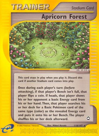 Apricorn Forest 118  Aquapolis - Rare