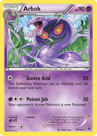 Arbok 048  - Reverse Holofoil XY Base Set - Rare