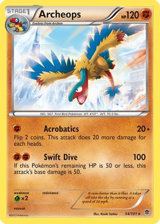 Archeops 054/101  - Holofoil Plasma Blast - Holo Rare