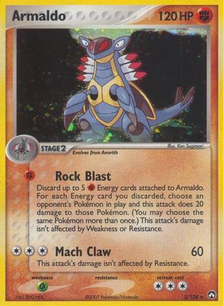 Armaldo 003  - Holofoil Power Keepers - Holo Rare