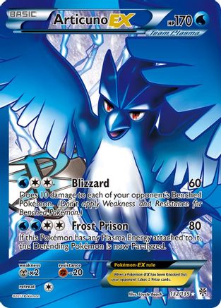 Articuno EX (Team Plasma) (132 Full Art) 132 - Holofoil Plasma Storm - Articuno EX (Team Plasma) (132 Full Art) 132 - Holofoil Plasma Storm -