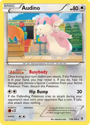 Audino 126  Boundaries Crossed - Rare