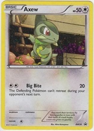 Axew BW26  - Holofoil Black and White Promos - Promo