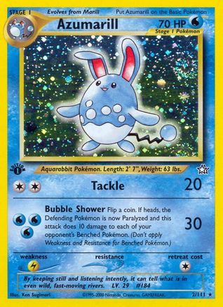 Azumarill 002/111 Neo Genesis - Holo Rare