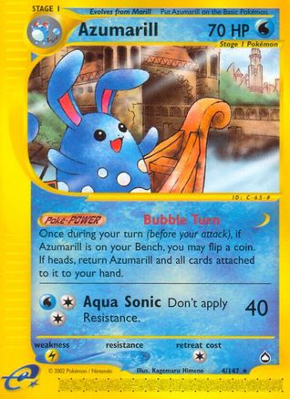 Azumarill 004  Aquapolis - Rare