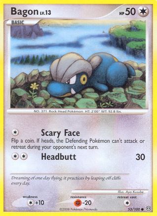 Bagon 053/100  - Reverse Holofoil Stormfront - Common