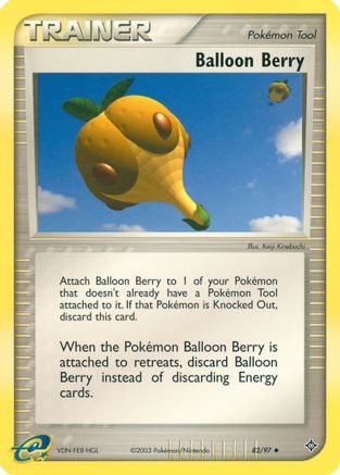 Balloon Berry 082  - Reverse Holofoil Dragon - Uncommon