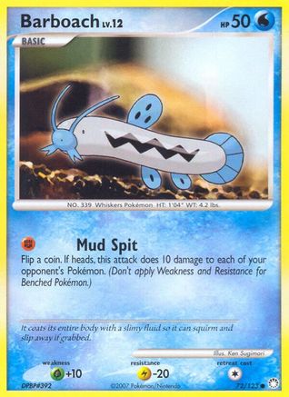 Barboach 072  - Reverse Holofoil Mysterious Treasures - Common