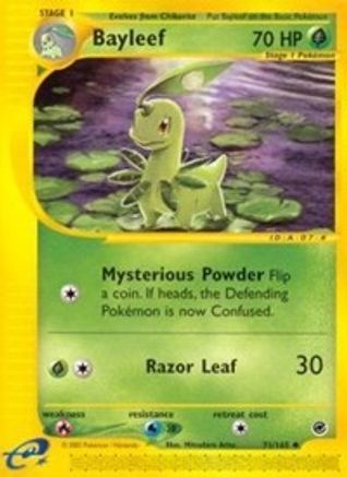 Bayleef 071/165  - Reverse Holofoil Expedition - Uncommon