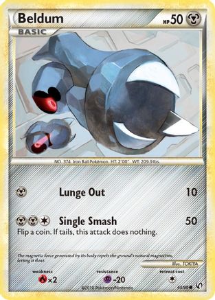 Beldum 043  - Reverse Holofoil Undaunted - Common