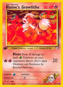 Blaine's Growlithe (62) 062/132  - Unlimited Gym Heroes - Common