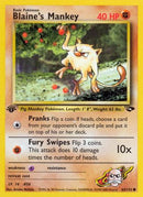 Blaine's Mankey 063/132  - 1st Edition Gym Challenge - Common