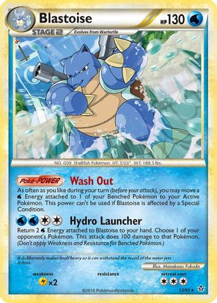 Blastoise 013  - Reverse Holofoil Unleashed - Rare