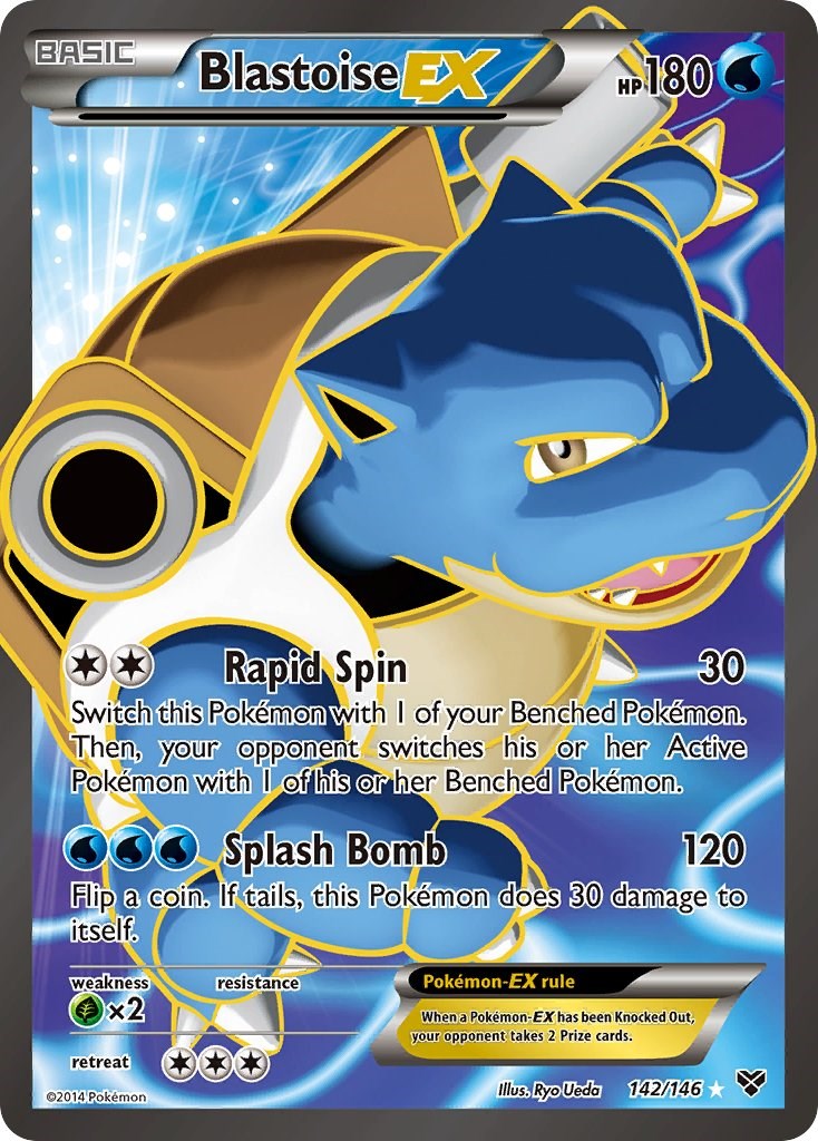 Blastoise EX (142 Full Art) [XY - 142/146]