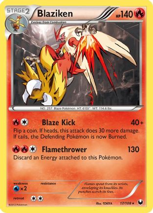 Blaziken 017  - Holofoil Dark Explorers - Holo Rare