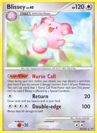 Blissey 022  - Reverse Holofoil Platinum - Rare