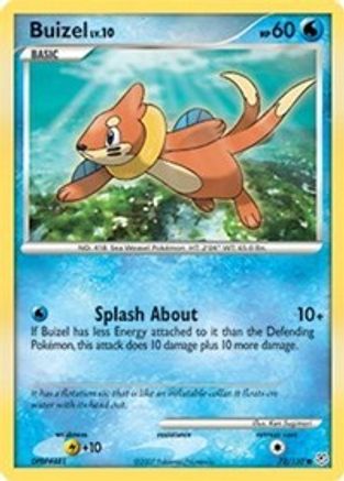 Buizel 072/130  - Reverse Holofoil Diamond and Pearl - Common