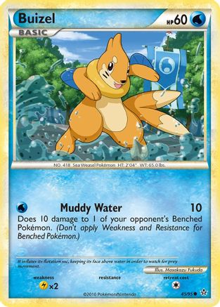 Buizel 045  - Reverse Holofoil Unleashed - Common