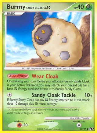 Burmy Sandy Cloak 012  POP Series 7 - Common