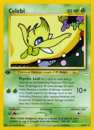 Celebi (16) 016/64 Neo Revelation - Rare