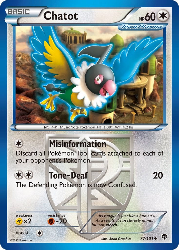 Chatot (Team Plasma) [PLB - 77/101]