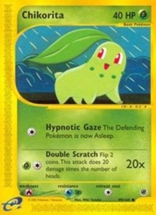 Chikorita (99) 099/165  - Reverse Holofoil Expedition - Common