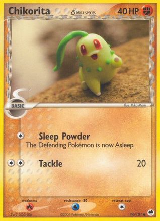 Chikorita (Delta Species) 044/101 Dragon Frontiers - Common