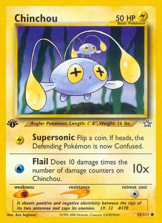 Chinchou 055/111 Neo Genesis - Common