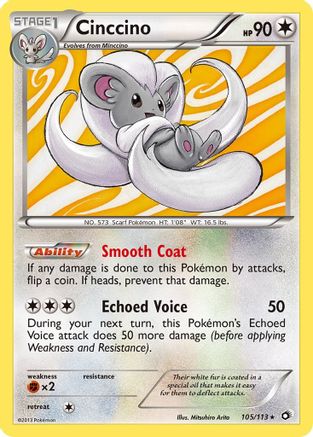 Cinccino 105/113 Legendary Treasures - Holo Rare