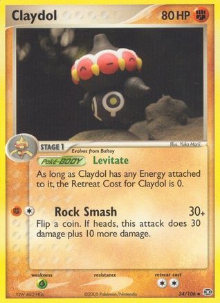 Claydol 024  Emerald - Uncommon