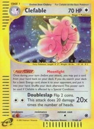 Clefable (7) 007 Expedition - Holo Rare