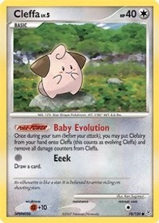 Cleffa 078/130  - Reverse Holofoil Diamond and Pearl - Common