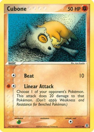 Cubone 060/112  FireRed & LeafGreen - Common