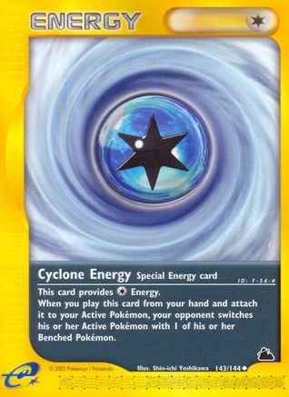 Cyclone Energy 143  - Reverse Holofoil Skyridge - Uncommon