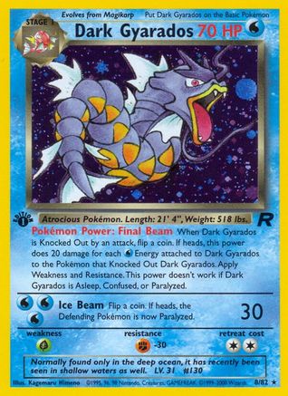 Dark Gyarados (8) 008/82 Team Rocket - Holo Rare