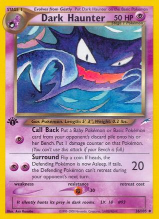 Dark Haunter 036/105 Neo Destiny - Uncommon