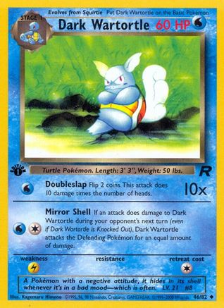 Dark Wartortle 046/82 Team Rocket - Uncommon