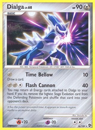 Dialga 016  - Reverse Holofoil Great Encounters - Rare
