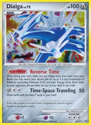 Dialga (5) 005  - Holofoil Platinum - Holo Rare