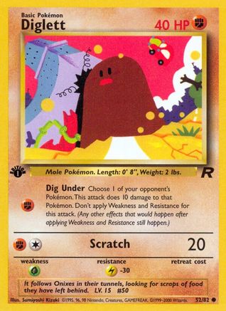 Diglett 052/82 Team Rocket - Common