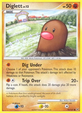 Diglett 072/127  Platinum - Common