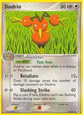 Dodrio/101  - Reverse Holofoil Hidden Legends - Uncommon