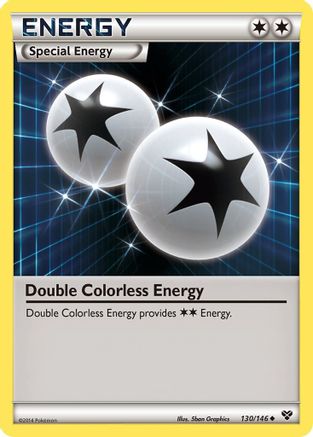 Double Colorless Energy 130/146  - Reverse Holofoil XY Base Set - Uncommon