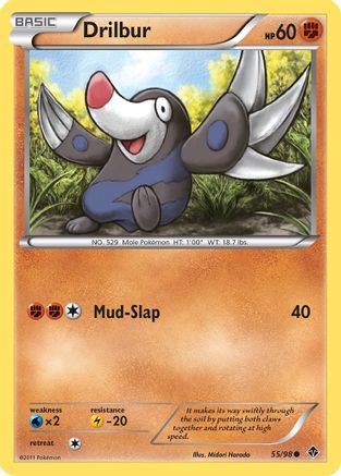 Drilbur (55) 055  - Reverse Holofoil Emerging Powers - Common